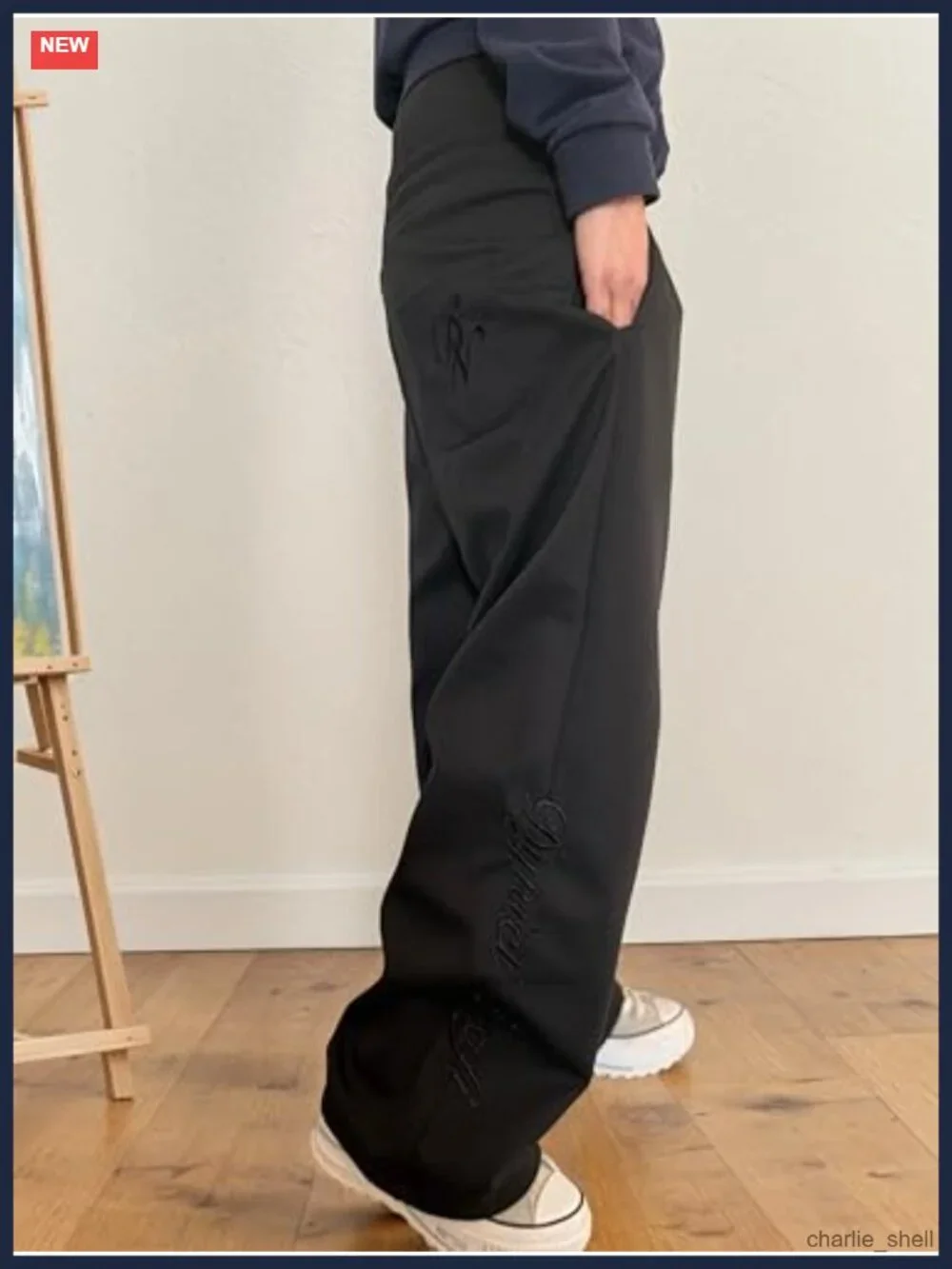 Y2K Wide Leg Sweatpants Drawstring Double Waisted Baggy Hip-Hop Pants